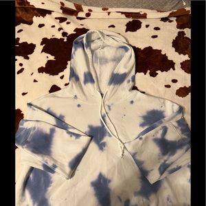 tie-dye crop hoodie